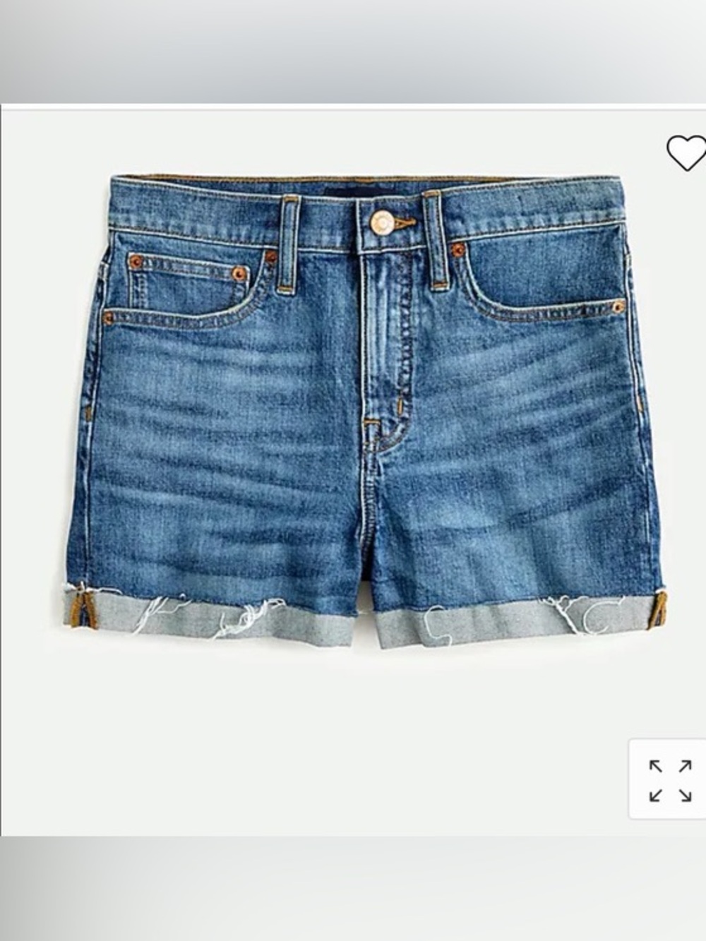 Vintage J. Crew Factory Stretch Jean Shorts.